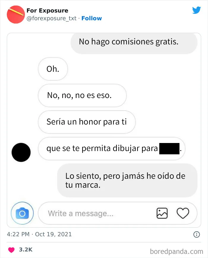 20 Frustrantes ejemplos de esas personas que ofrecen “visibilidad y publicidad” a cambio de un trabajo