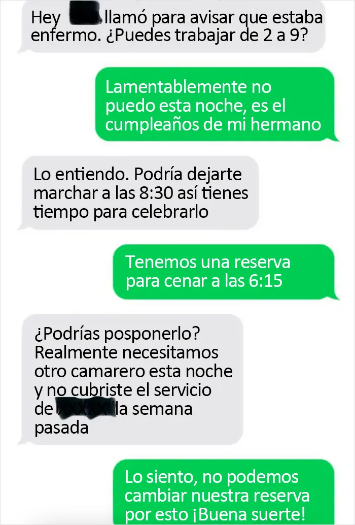 El jefe que pidió a un empleado que pospusiera el cumpleaños de su hermano