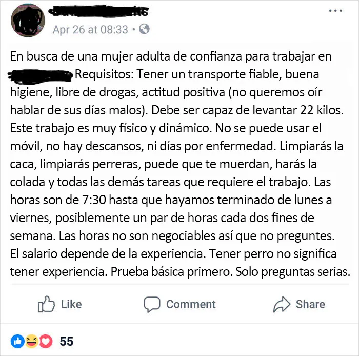 ¡Gran trabajo de bajo salario con un jefe amable!