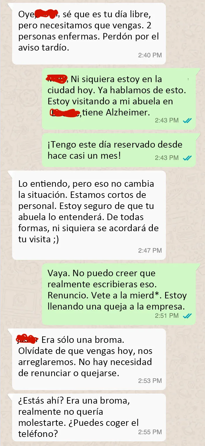 Una broma muy inapropiada