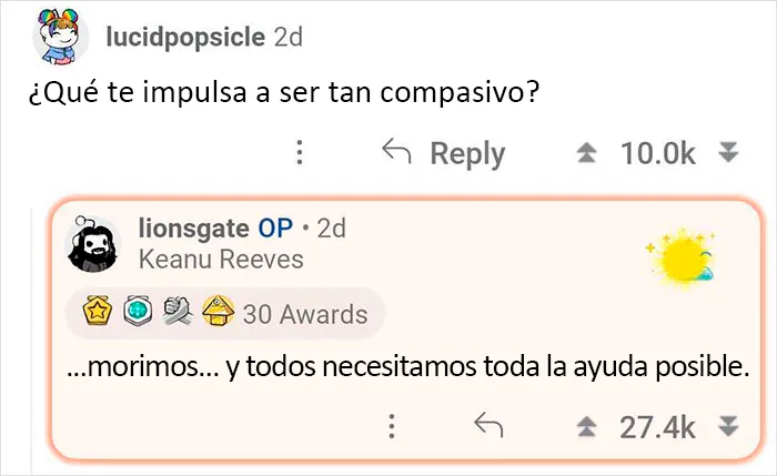 Keanu Reeves se ofreció a responder a los fans y aquí tienes 20 de las mejores preguntas