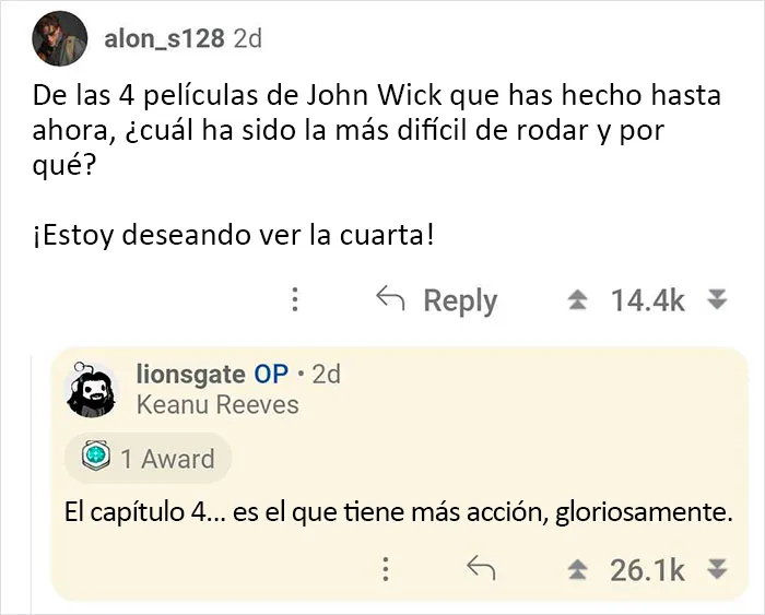 Keanu Reeves se ofreció a responder a los fans y aquí tienes 20 de las mejores preguntas