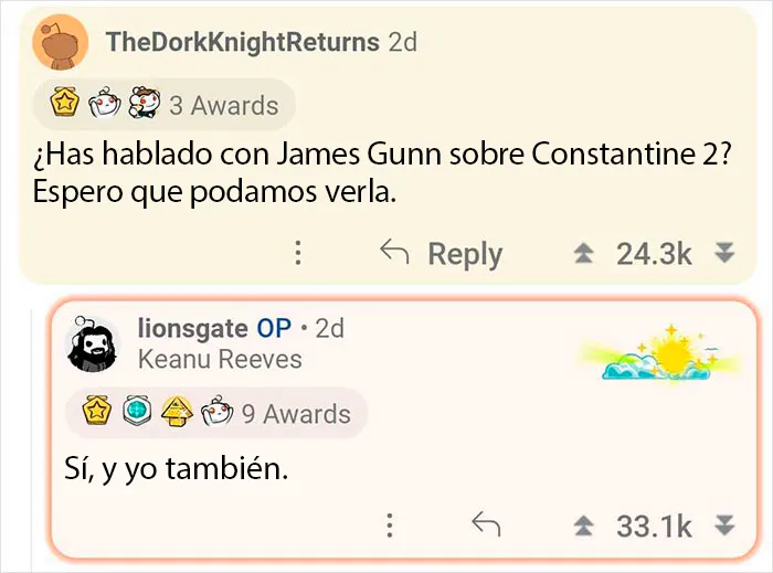 Keanu Reeves se ofreció a responder a los fans y aquí tienes 20 de las mejores preguntas