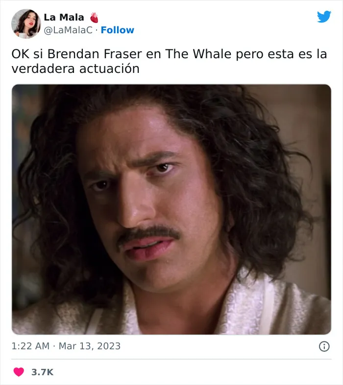 Brendan Fraser gana un Oscar e internet se inunda de emotivos memes y reacciones celebrándolo