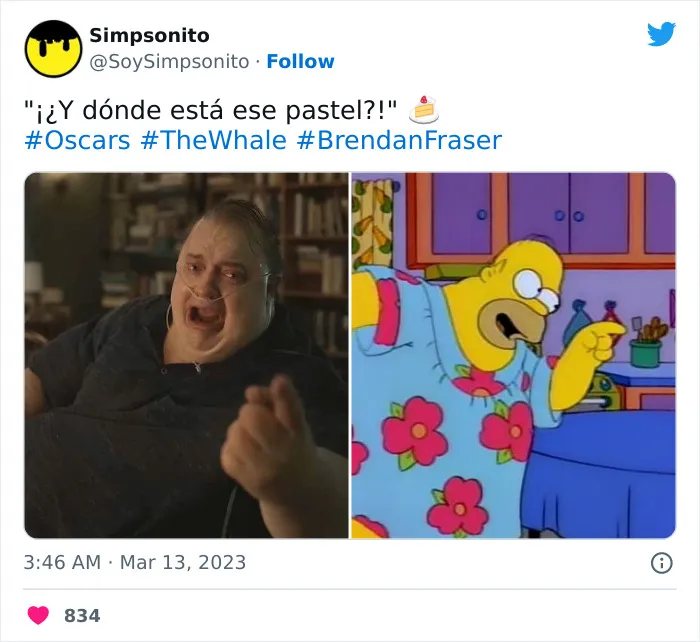 Brendan Fraser gana un Oscar e internet se inunda de emotivos memes y reacciones celebrándolo