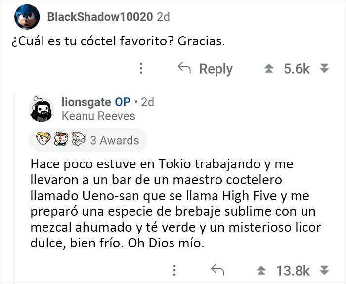 Keanu Reeves se ofreció a responder a los fans y aquí tienes 20 de las mejores preguntas