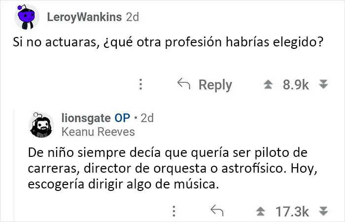 Keanu Reeves se ofreció a responder a los fans y aquí tienes 20 de las mejores preguntas