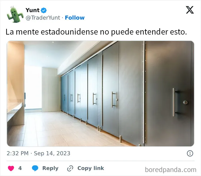 18 Detalles europeos mostrados con el meme de lo que "la mente estadounidense no puede comprender"
