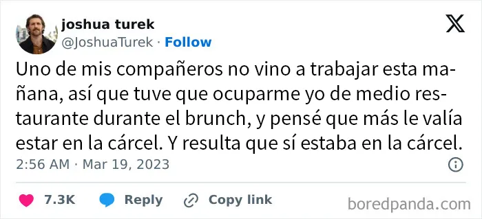 20 Dolorosas publicaciones que resumen la vida de los empleados de hostelería