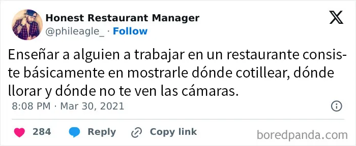 20 Dolorosas publicaciones que resumen la vida de los empleados de hostelería