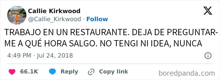 20 Dolorosas publicaciones que resumen la vida de los empleados de hostelería