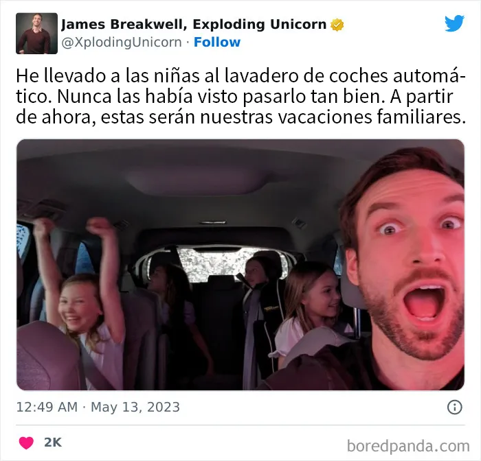 Este padre comparte las conversaciones con sus 4 hijas y es imposible no reírse con ellas