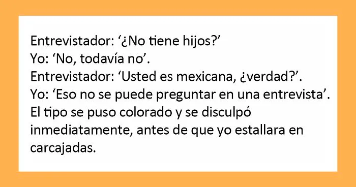 "¿Cuál es la pregunta más rara que te han hecho en una entrevista de trabajo?" (25 respuestas)