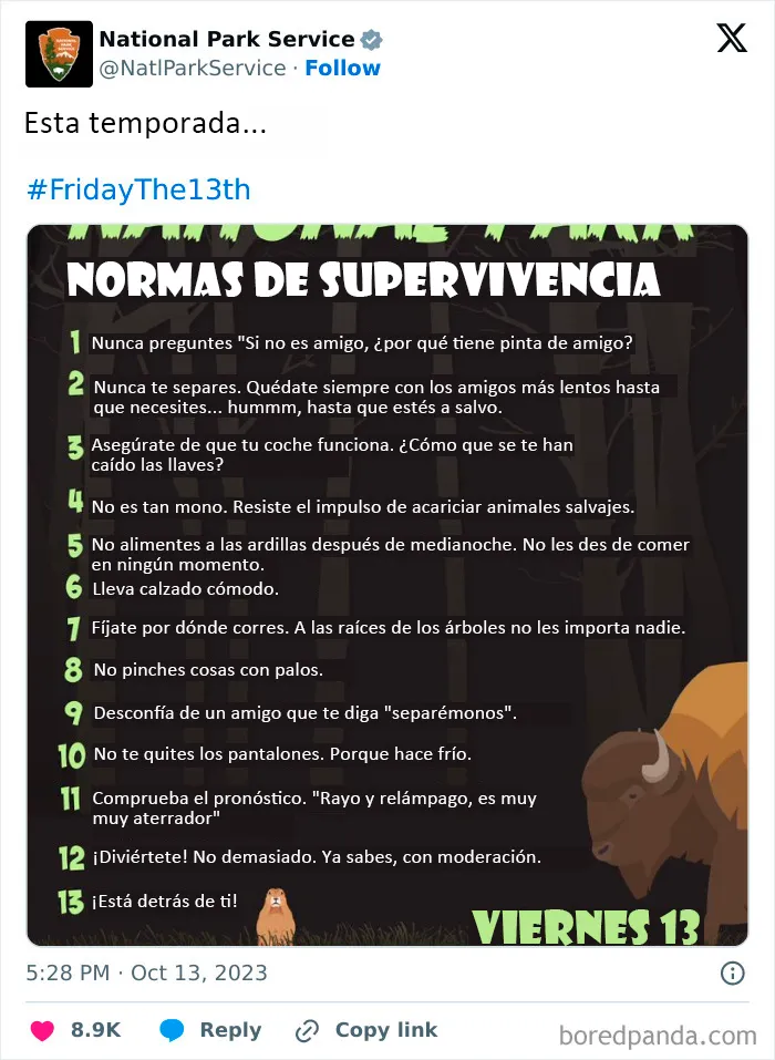 El Servicio de Parques Nacionales de los Estados Unidos tiene la persona perfecta para las redes sociales porque sus tuits son divertidísimos (25 fotos)