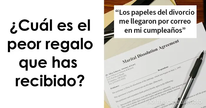 20 Personas comparten los peores regalos que han recibido
