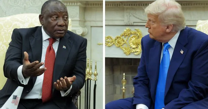 “Turn The Lights Down”: Trump Shames South African President, Plays “White Genocide” Video