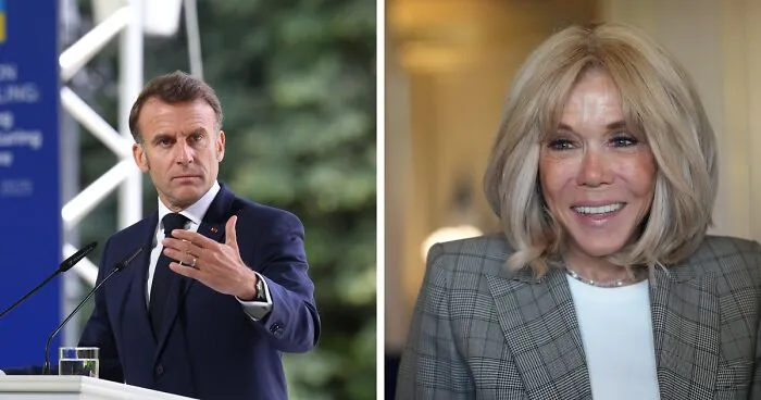 Bizarre Scene As Macron Is Hit By His Wife During ‘Argument’ On Plane