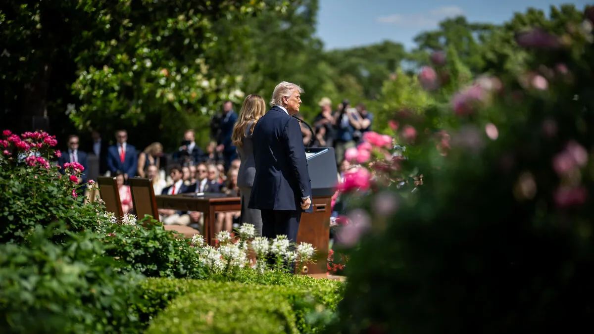 Trump White House Starts Paving Rose Garden 5 Years After Melania’s Much-Debated Makeover