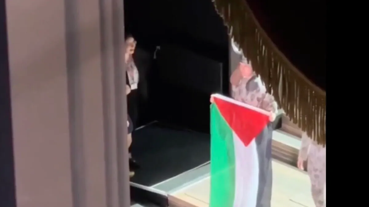 Chaos Unfolds At Royal Opera House As Performer Displays Palestinian Flag Onstage