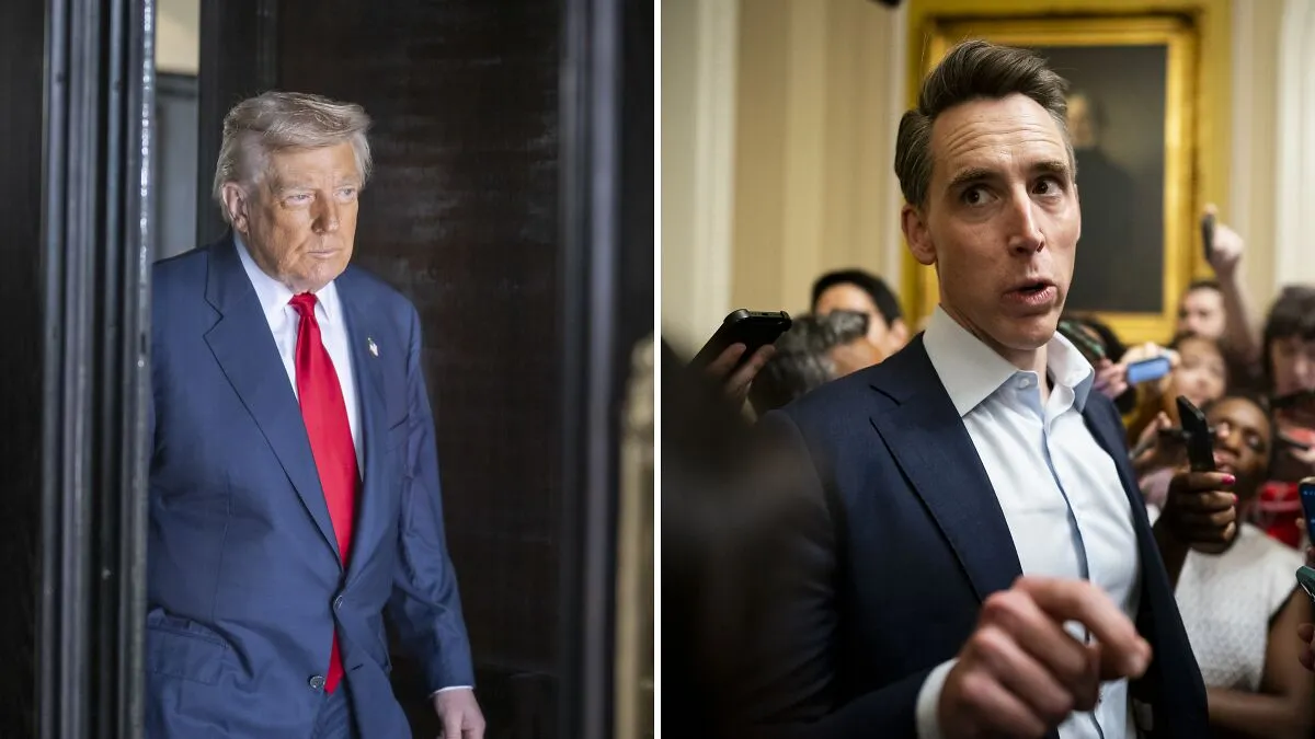 Donald Trump Slams GOP Senator Josh Hawley Over Support For Congressional Stock Trading Ban
