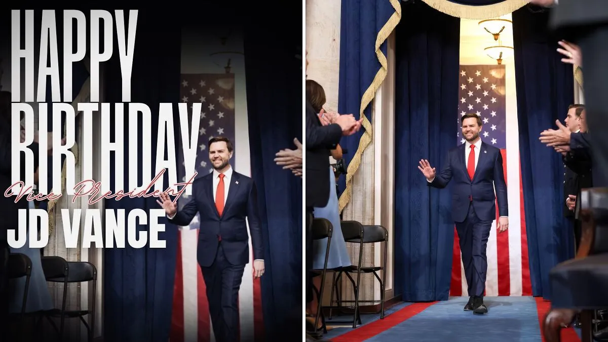 GOP Accused of Slimming Down Vice President J.D. Vance’s Birthday Photo