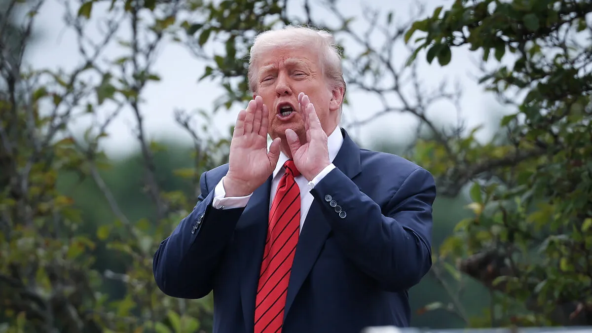 Trump Hollers He’s Looking For “More Ways To Spend [His] Money” From White House Rooftop