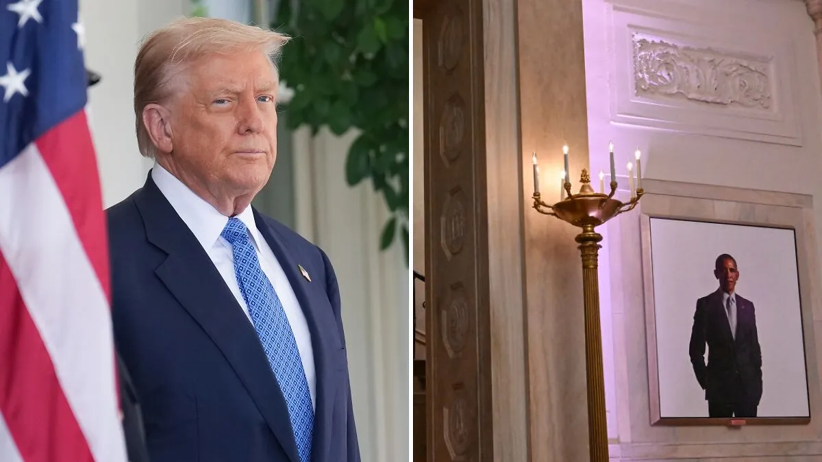 Trump Apparently Moves Barack Obama Portrait To Concealed Part Of White House