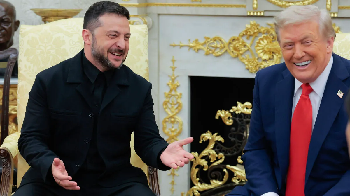 Zelenskyy Turns Up To White House Meeting In Black Suit, Tells Trump “It’s The Best I Had”