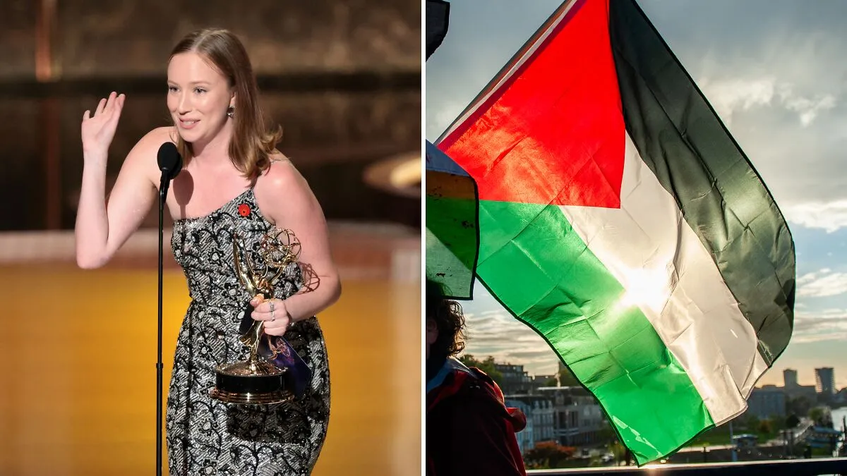 Hamas-Linked Outlet Praises Einbinder’s “Free Palestine” Emmy Speech, Censors Bare Shoulders