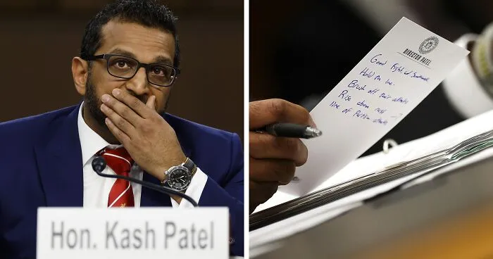 FBI Director Kash Patel Goes Viral For Handwritten Pep Talk Notes To Himself