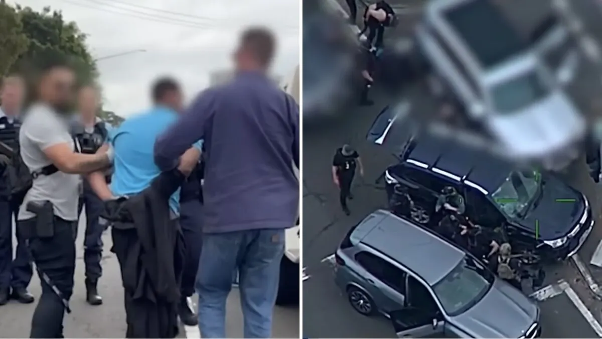 Footage Shows Team Of Alleged Assassins Intercepted En Route To Daycare Center