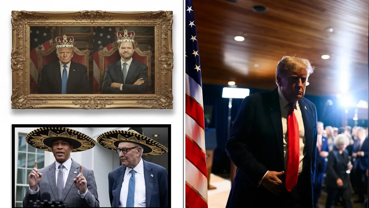 White House Shared Doctored Photo Of Trump And JD Vance That Looks Like They’re A Royal Couple