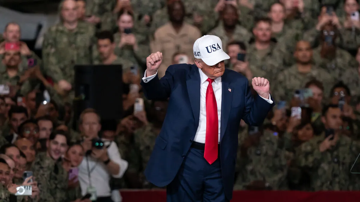 Trump Goes On Bizarre Rant About Magnets And Steam Aboard Aircraft Carrier