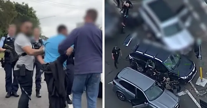 Footage Shows Team Of Alleged Assassins Intercepted En Route To Daycare Center