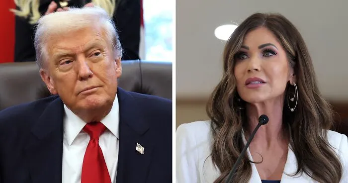 “Glorious Supreme Leader Has Kept The Hurricanes Away”: Kristi Noem Mocked Over Trump Comments
