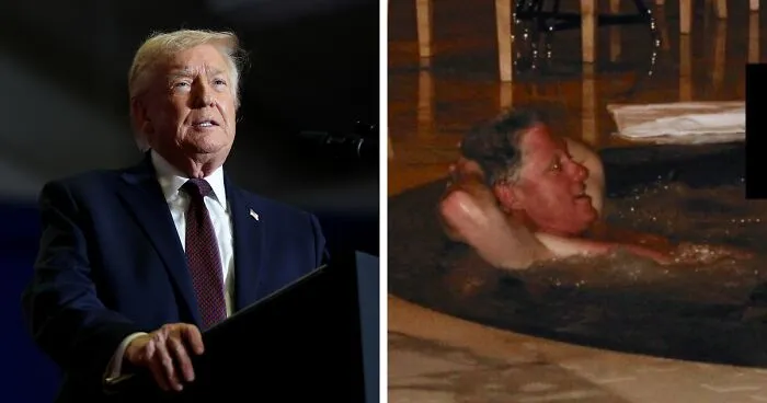 Trump Says He “Hates” Seeing Photos Of “Big Boy” Bill Clinton Amid Epstein Photo Dump