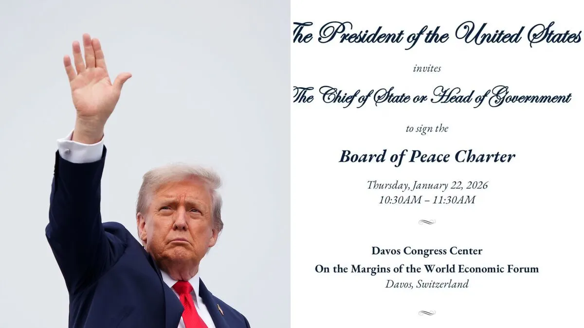 Trump Urges World Leaders To Endorse Board Of Peace At Davos Ceremony