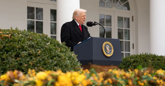 Donald Trump Added A New Sign On The White House—And Yes, It’s Very On-Brand