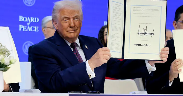 Trump Shunned By All Major Allies During Key Signing Ceremony