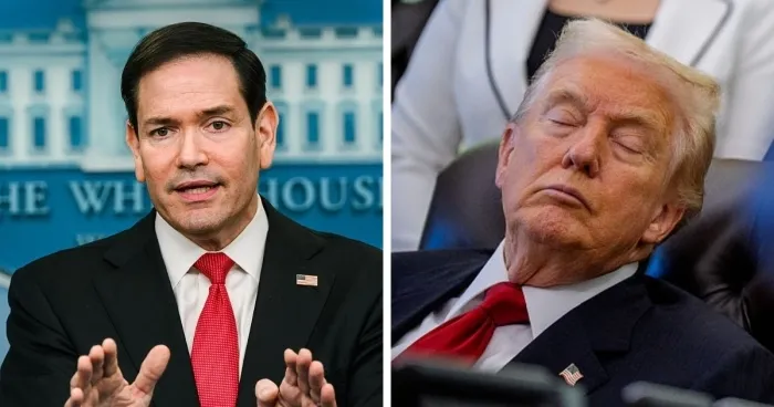 Rubio Denies Seeing Trump Fall Asleep, Then A Democrat Plays Him Some Videos